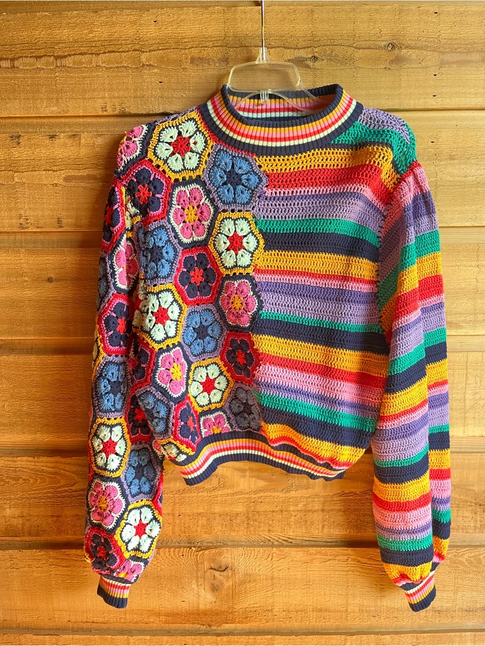 FARM RIO - Handmade Crochet Sweater